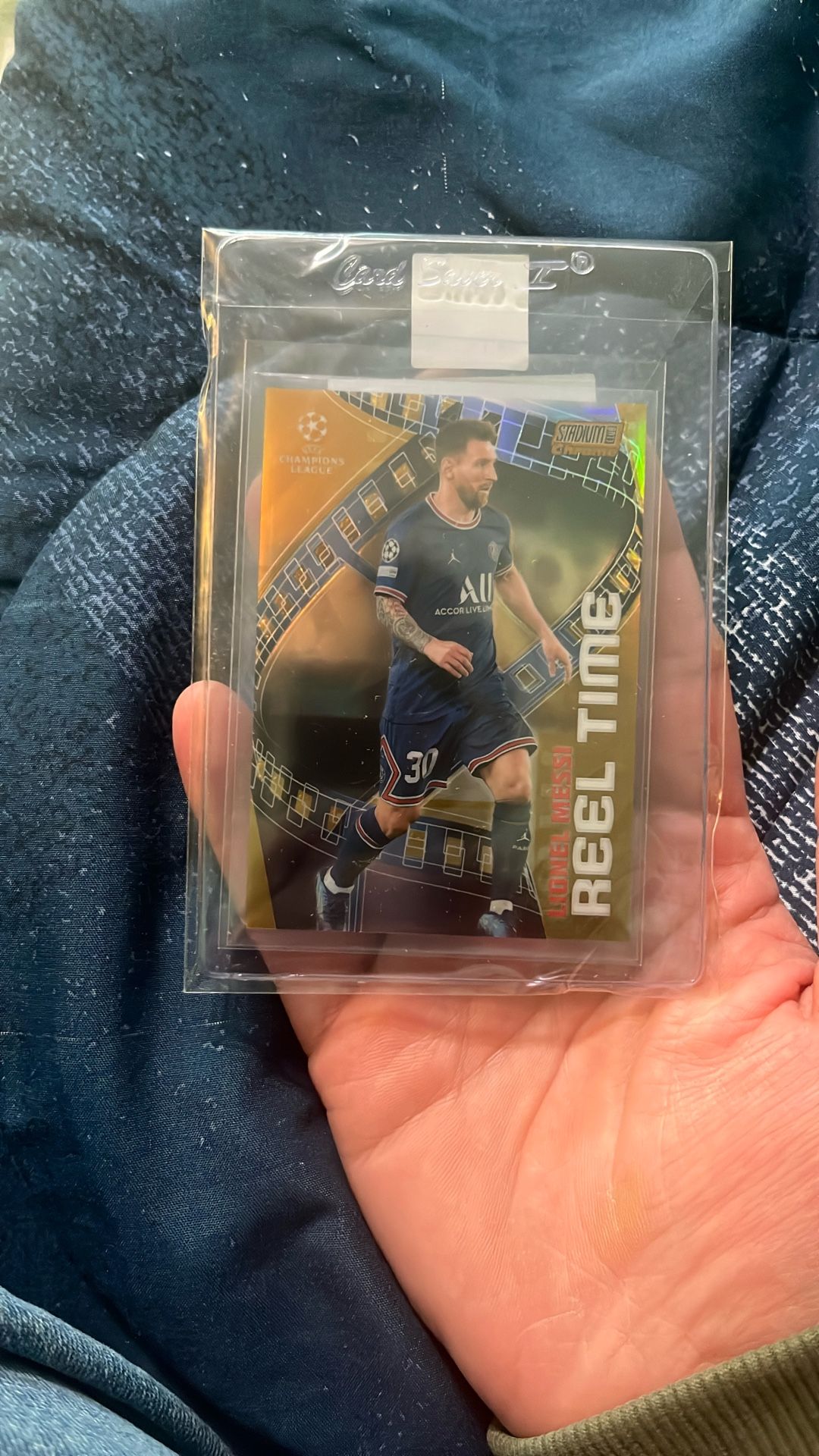 Gold Refractor Messi Card