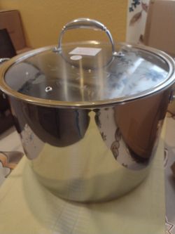 Princess House Olla de 20 qt de Acero inoxidable Tri_Ply