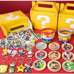 100 Pcs Mario Birthday Party Favors.