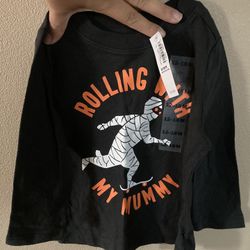 12-18 month Halloween shirt & onesie (2) new!