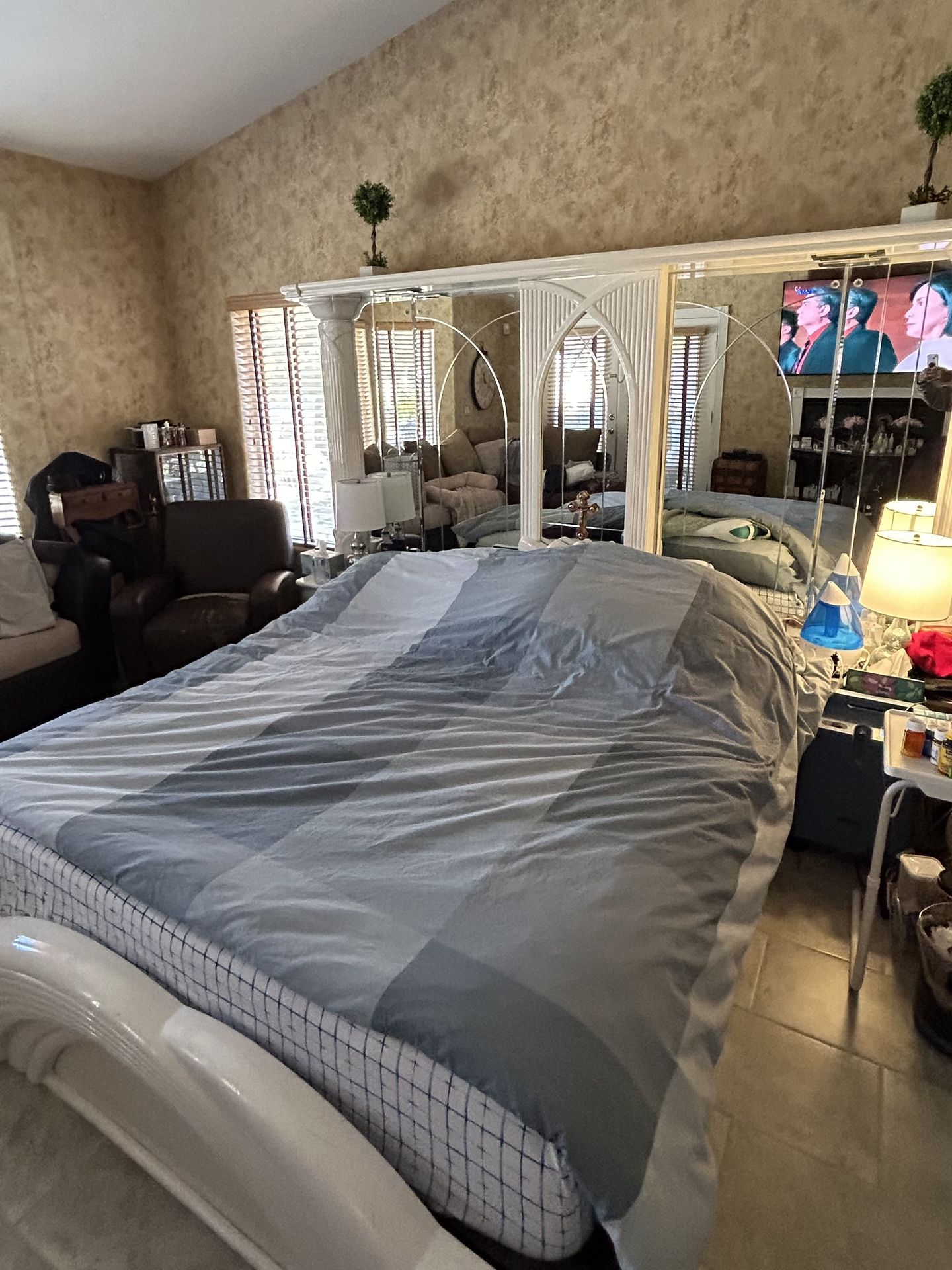 Italian wood headboard , foot board w : matching dresser now for only 1,000. Bought it for 20,000 original price.