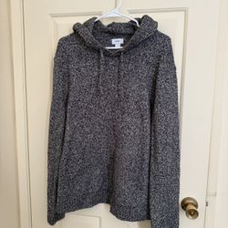 Old Navy Gray Knitted Sweatshirt Hoodie 