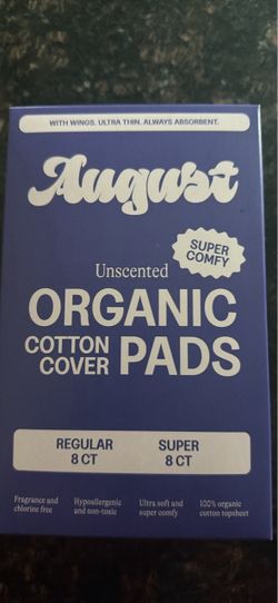 August Organic Cotton Cover Pads with Wings