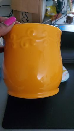 Orange Flower Vase