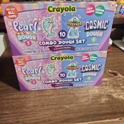 Crayon Pearl Slime Dough Set 