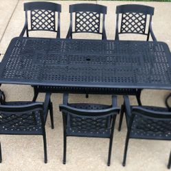 Patio Set Hanamint Outdoor Furniture 8 Seat Dining Set-84in 105 Table
