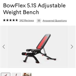 BlowFlex 5.1S Adjustable Weight Bench