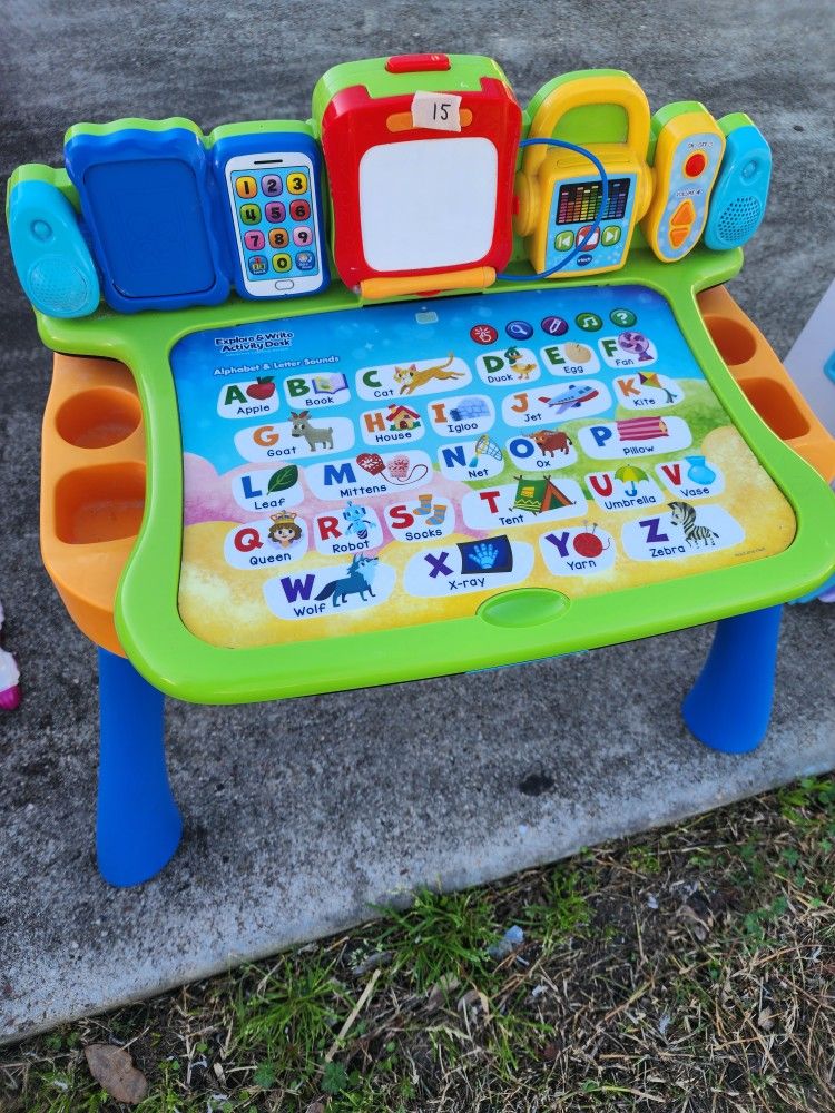 V-Tech Learning Desk And Chalkboard