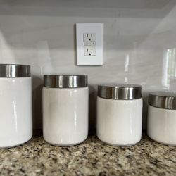 DANSK Ceramic Canister Set Of 4