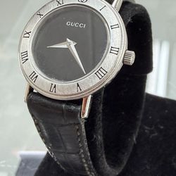 Gucci 3000L Silver 26mm Black Dial Quartz Women’s Watch