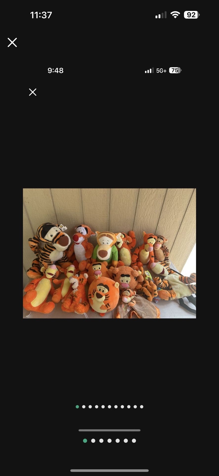 Lot Of Tigger Winnie The Pooh Plushy Collection Some Vintage All Sizes Make Offer