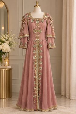 Pink Embroidered dress