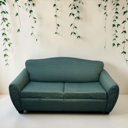 Green Pull-Out Sofa Couch | Full-Size Sleeper | $25