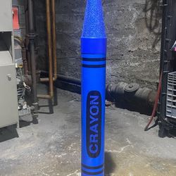 Blue Glitter Crayola CRAYON Piggy Bank 