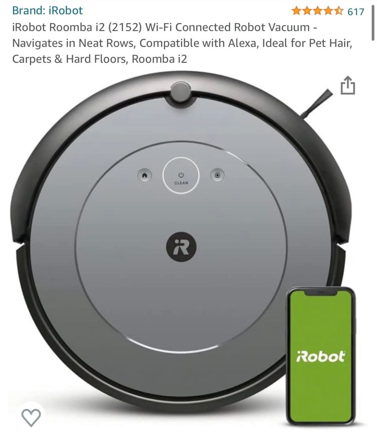 iRobot Roomba i2 Robot Vacuum – Gently Used