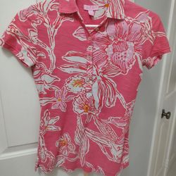 Lilly Pulitzer (S) Shirt No Stains but Worn