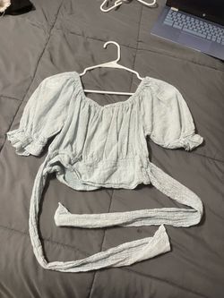 light blue shirt
