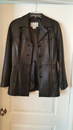 Nine West Soft Leather Button up Coat