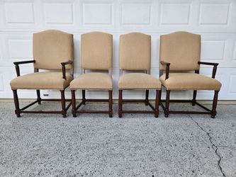 Restoration Hardware RH Pearson Mediterranean Empire Dining Chairs Set Of 4