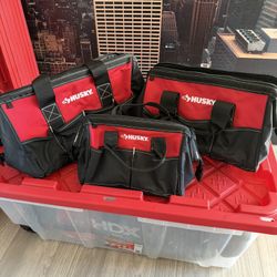 3 Husky tool Bags 
