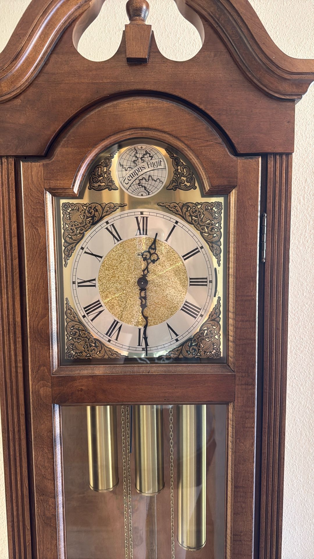 Tempus fugit Grandfather Clock