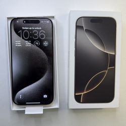 APPLE iPHONE 16 PRO 256GB *NATURAL TITANIUM / GRAY *APPLECARE+ WARRANTY