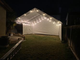 canopy with lights