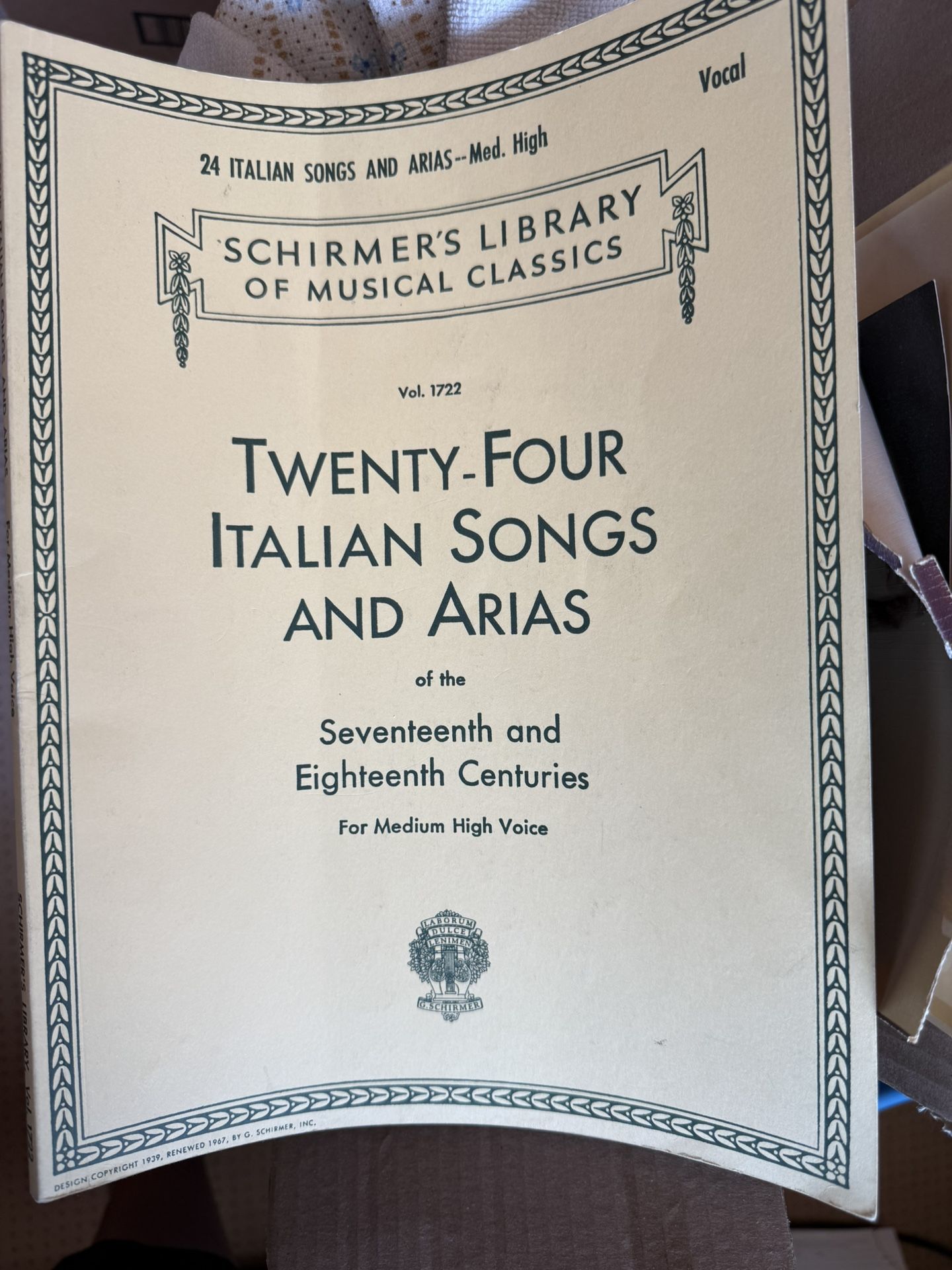 Italian Piano Music Book
