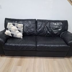 Black Leather Couch