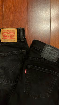 Levi Strauss black jeans teen adult mens  31 x 32