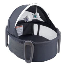 Pamo Babe Portable Bassinet And Play Space Baby Dome With Toys And Canopy Travel Crib For Newborn  Open box item  Inventory Number 109