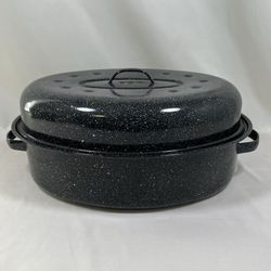 Speckled Black Roasting Pan