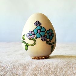 Vintage Cloisonne Egg, Porcelain Hand Made