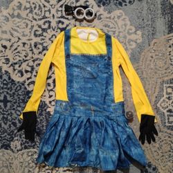 Adult Female Minion Costume Size Small
