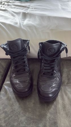 GUCCI HIGHTOP SNEAKERS SIZE 10 black