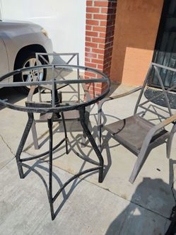 Patio chairs and table