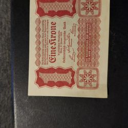 1922 Austrian 1 Krone