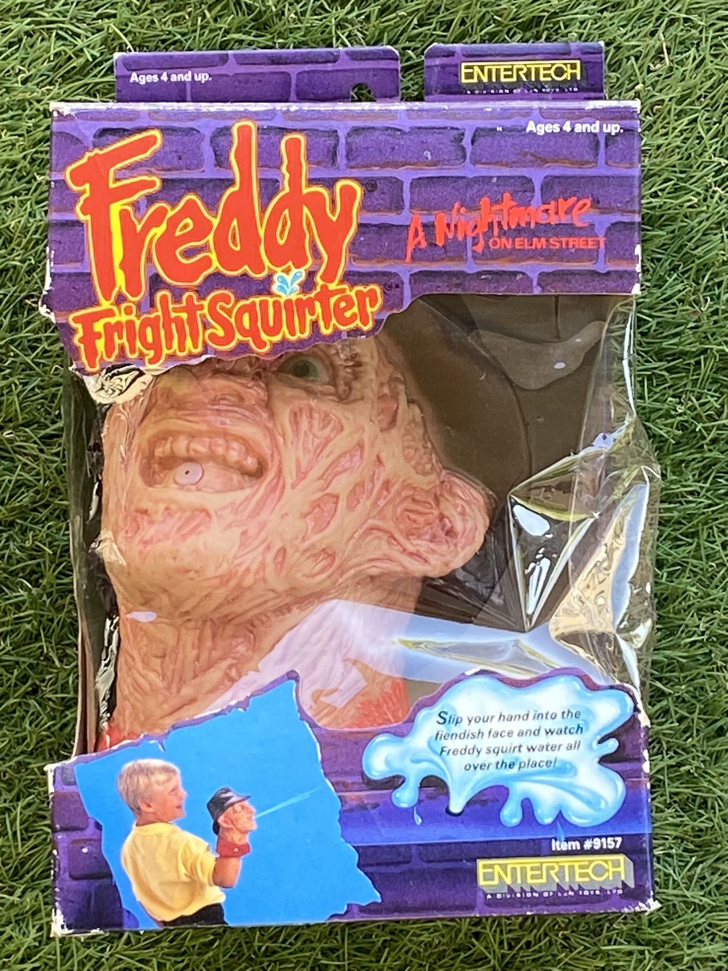 VINTAGE 1989 Freddy Krueger Rubber Head Fright Squirter Halloween