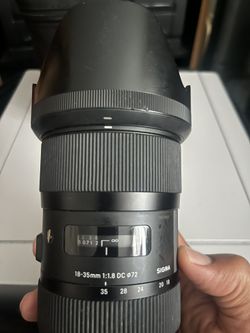 📸 Sigma 18-35mm f/1.8 Art Lens – $550 (Optional EF→EOS M Adapter +$60