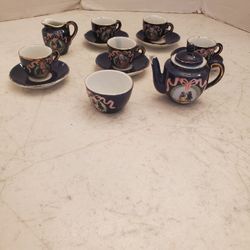 Vintage Limoges Style  Doll House Porcelain tea set

