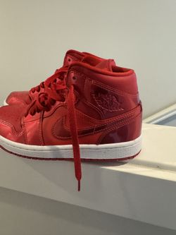 Nike Air Jordan 1 Mid Metallic Red Sneakers – Eye-Catching Colorway
