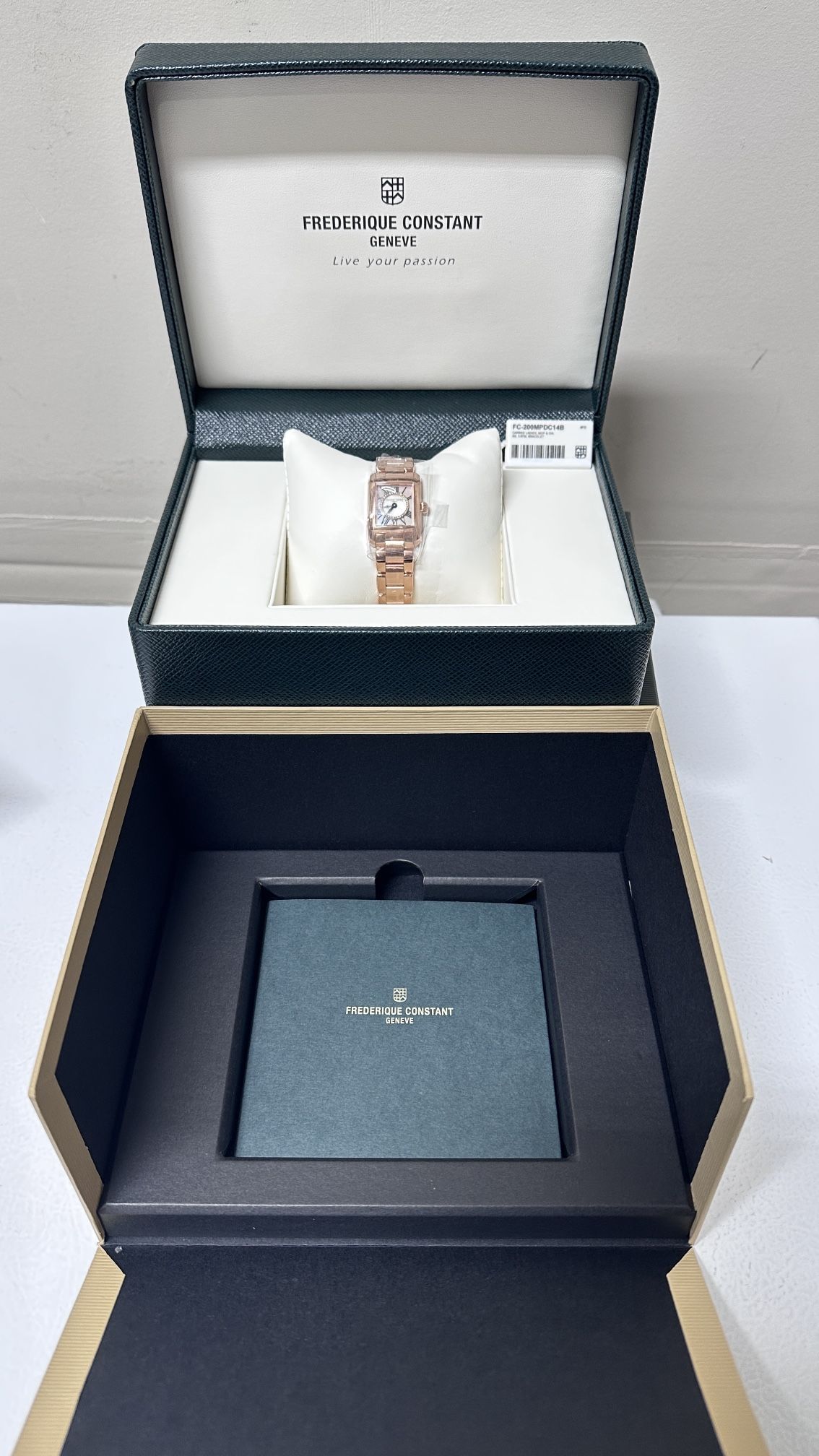 New Frederique Constant Classic Carree Diamond Quartz Women's Watch, 23 x 21mm