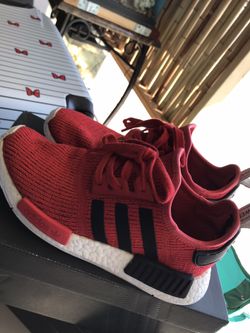 Adidas red nmd