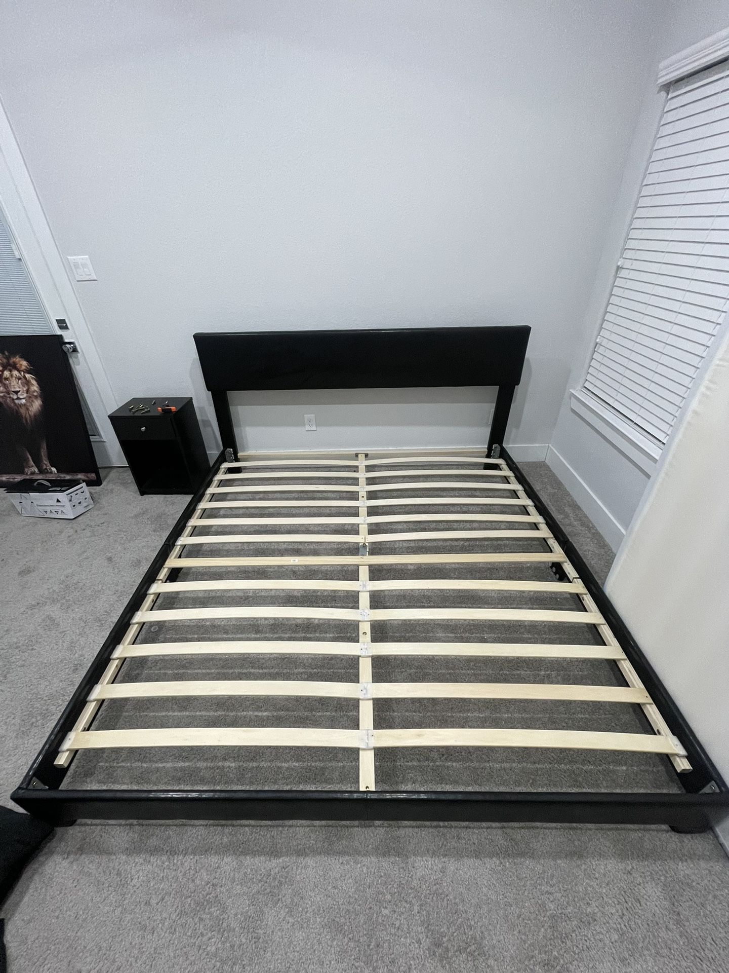 King Size Faux Leather Bed frame