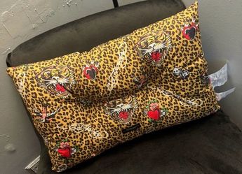 Ed Hardy Leopard Print Decorative Pillow