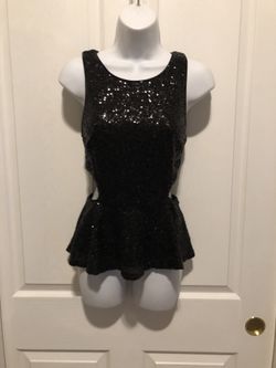 Party Top Blouse, Size S Black Color
