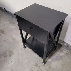 Nightstand End Table Side Table with Drawer 11.8"D x 15.8"W x 21.7"H