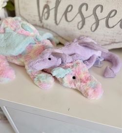 Jellycat Dragon Bundle - Lazulia Dragon & Lavender Dragon! BNWT!