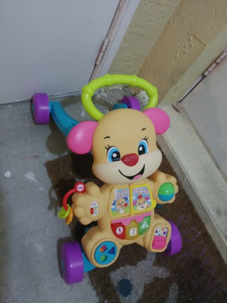 Child's ride-on learning toy