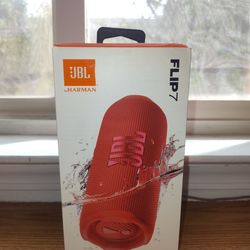 JBL Flip 7 Mini Portable Wireless Bluetooth Outdoor Stereo red